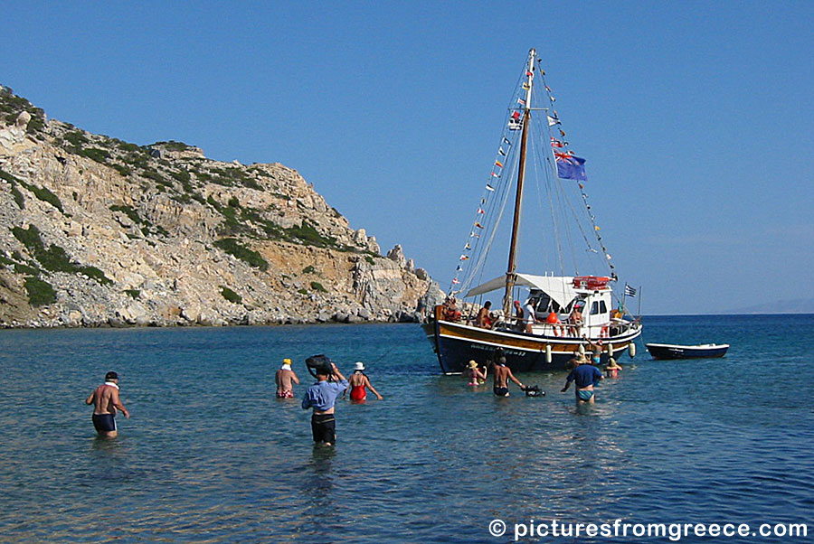 Do not miss an excursion with Alexandros sailing around Antiparos.