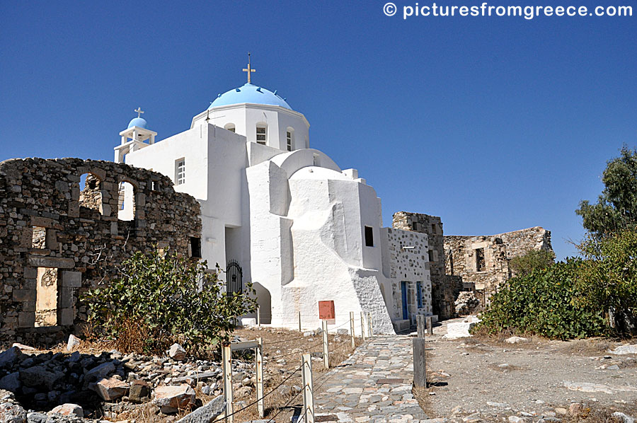 The church in Kastro on Astypalea in Greece.