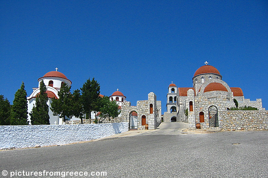 Agios Savvas Monastery above Pothia on Kalymnos.