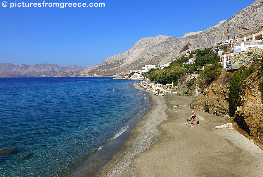 Massouri beach in Kalymnos.