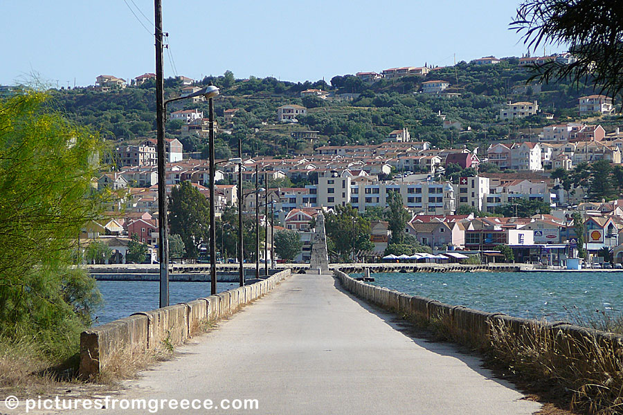 Drapano bridge in Argostoli in Kefalonia.