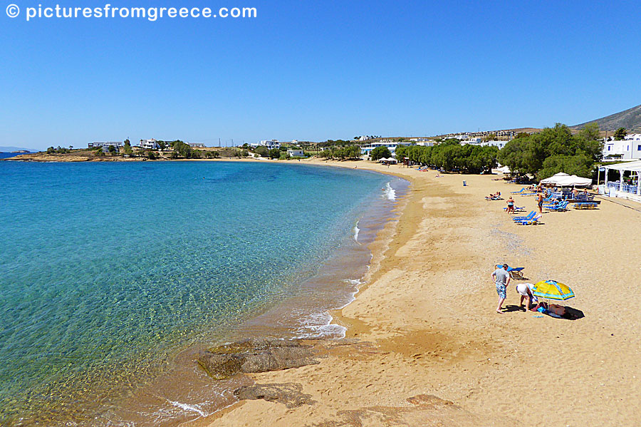Logaras is a very nice sandy beach near Piso Livadi in Paros.
