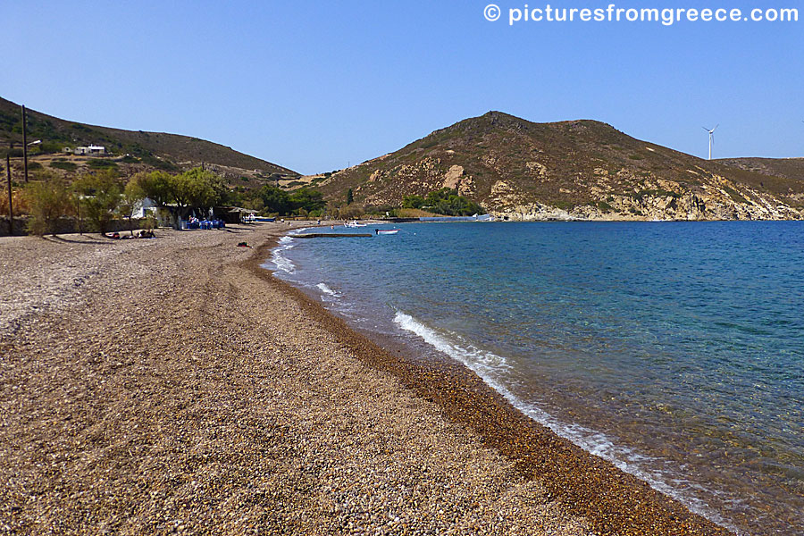 Lambi beach in Patmos.