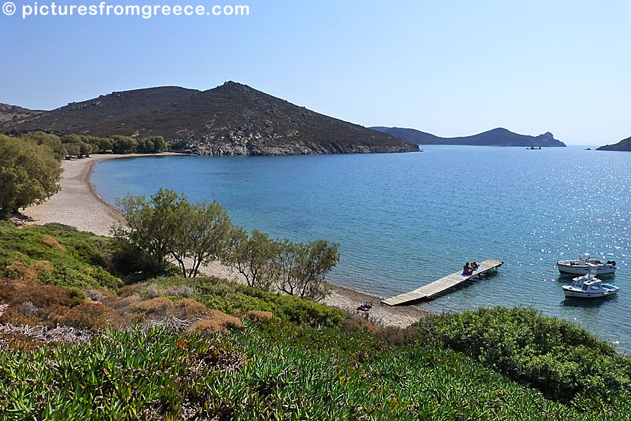 Livadi Geranou beach in Patmos