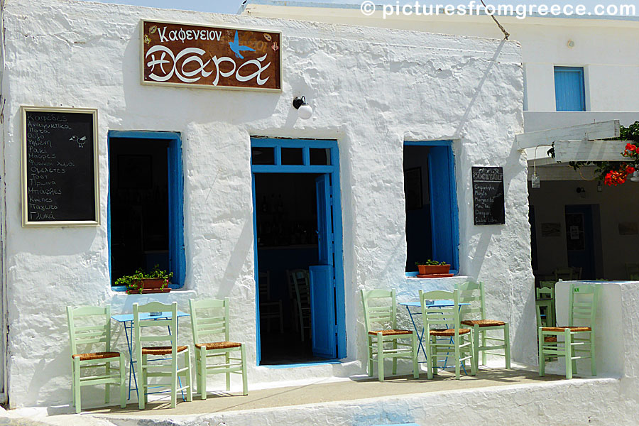 Café Hara in Chora in Schinoussa.
