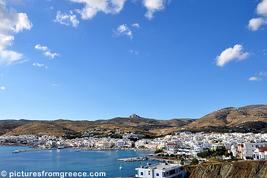 Chora, or Tinos town, is an authentic Greek village with lots of restaurants with very good Greek food.