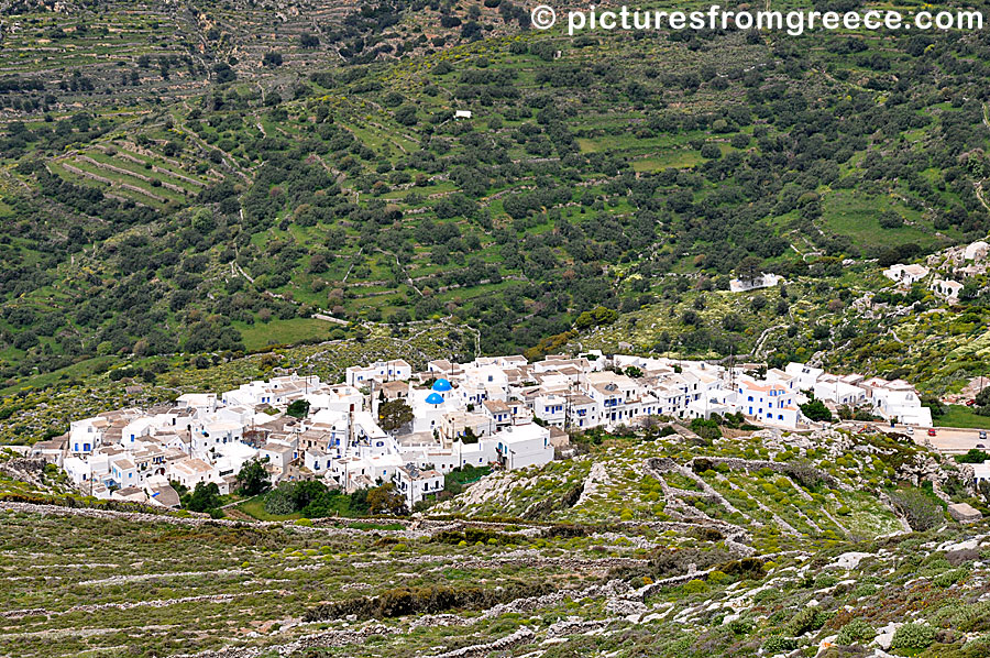 Langada in Amorgos from above