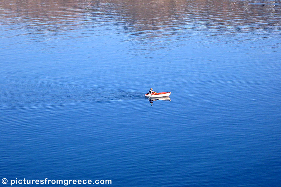 The Big Blue in Katapola in Amorgos.