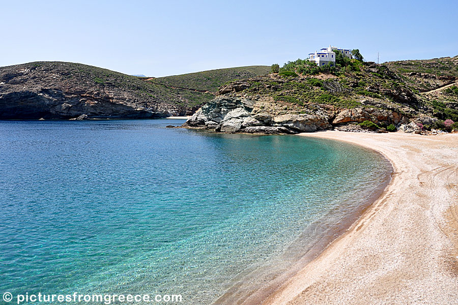 Vitali beach in Andros.