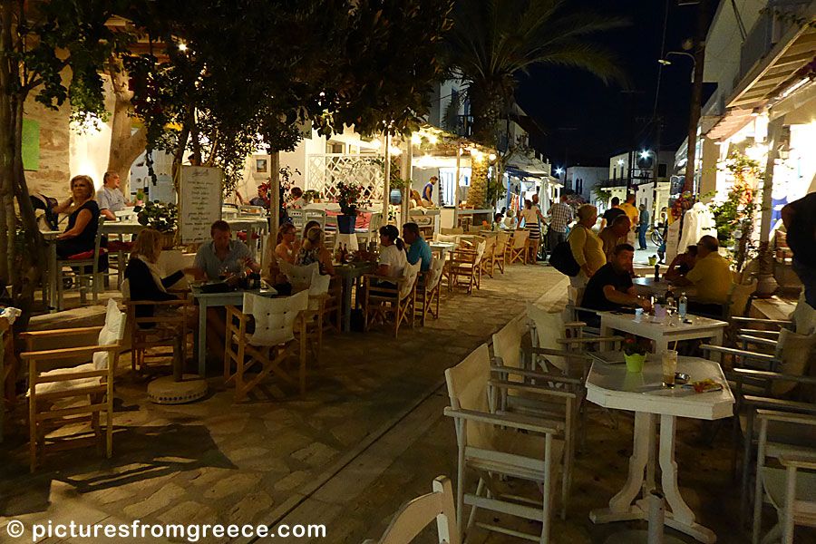 Main street in Chora on Antiparos.