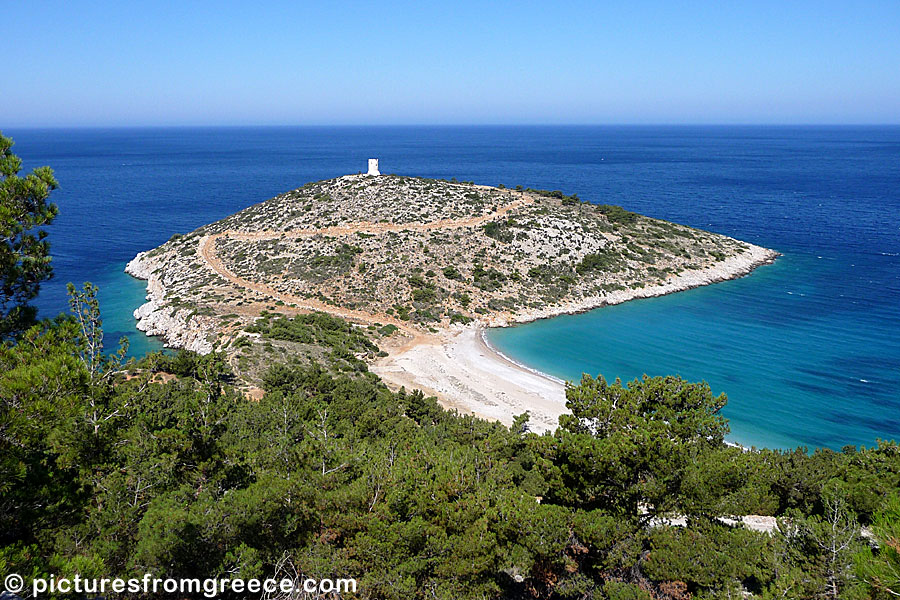 Chios. In Vigles, also called Friktories, is one of the many watchtowers at Chios. This one is called Trachili.