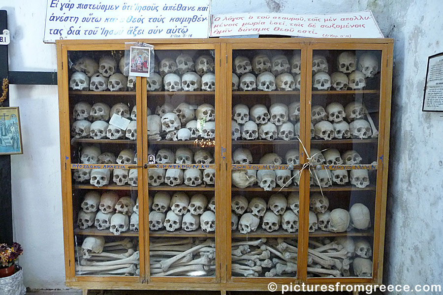 Chapel of the skulls in Nea Moni Monastery in Chios