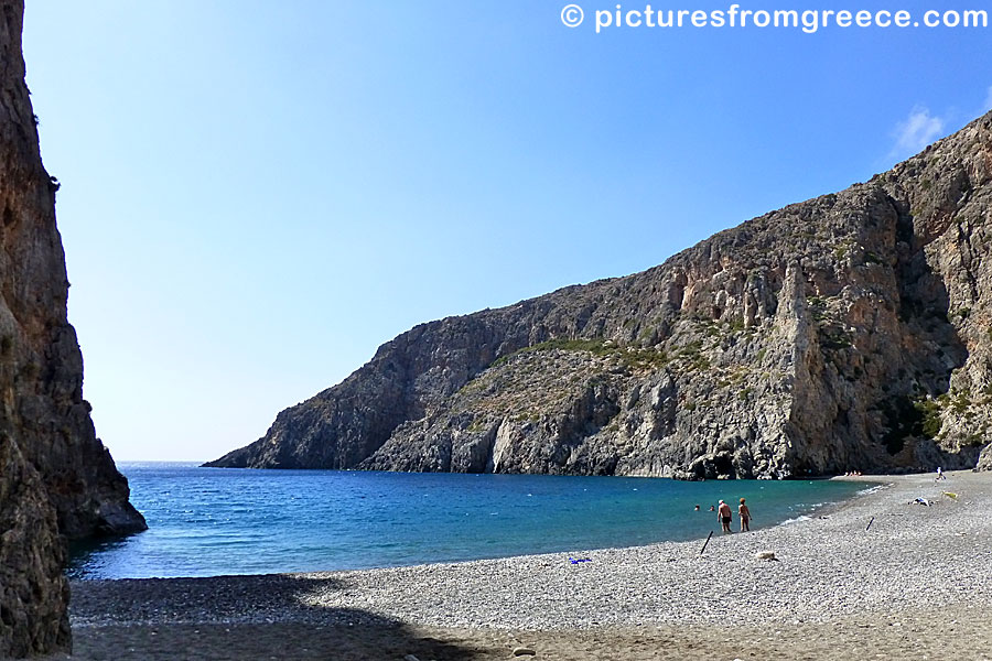 Agiofarago beach in southern Crete .