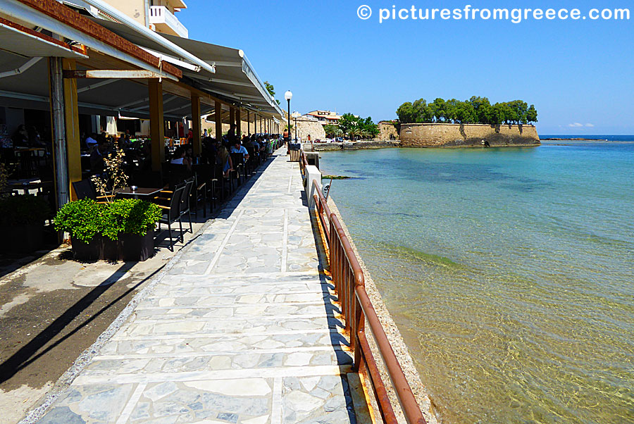 Koum Kapi beach in Chania.