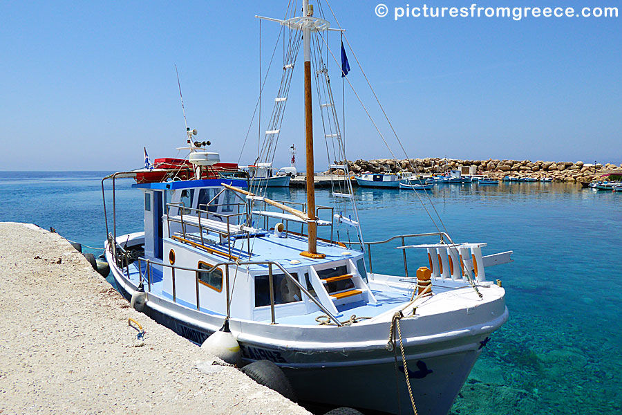 Beach boat in Donoussa.