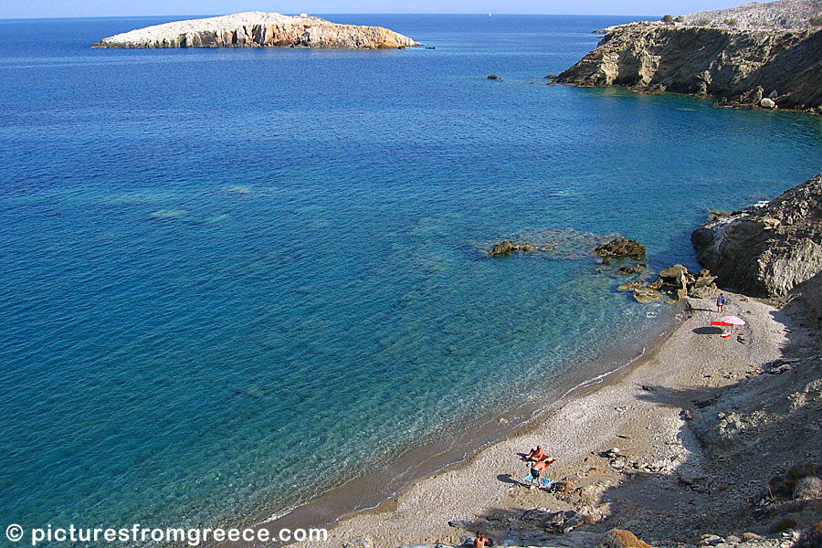 Pountaki beach in Folegandros.