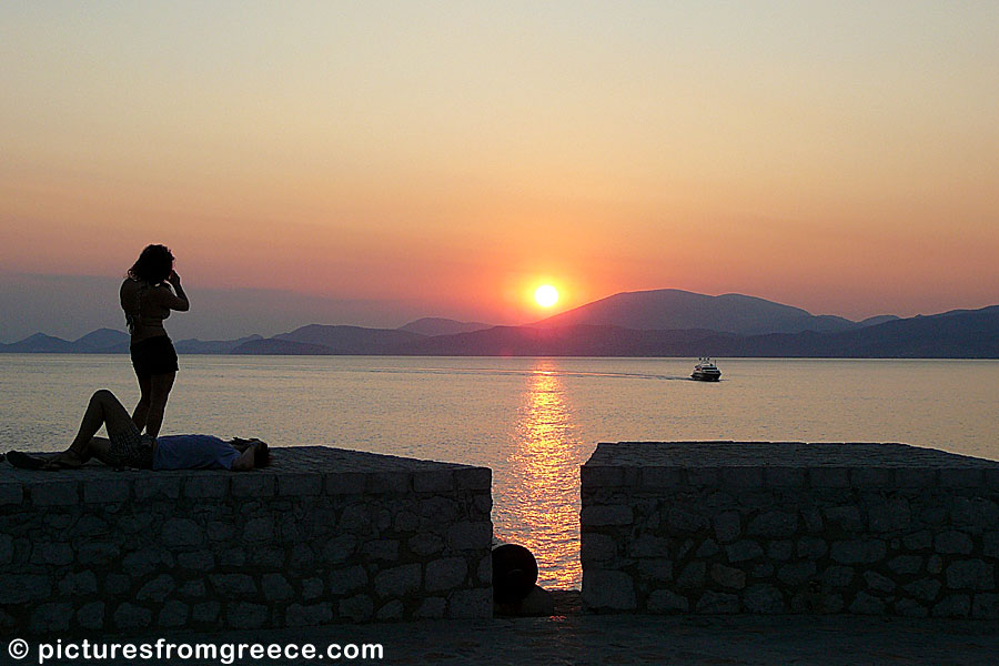 Sunset in Hydra.