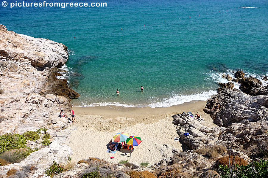 A small beach in Armenistis on Ikaria.