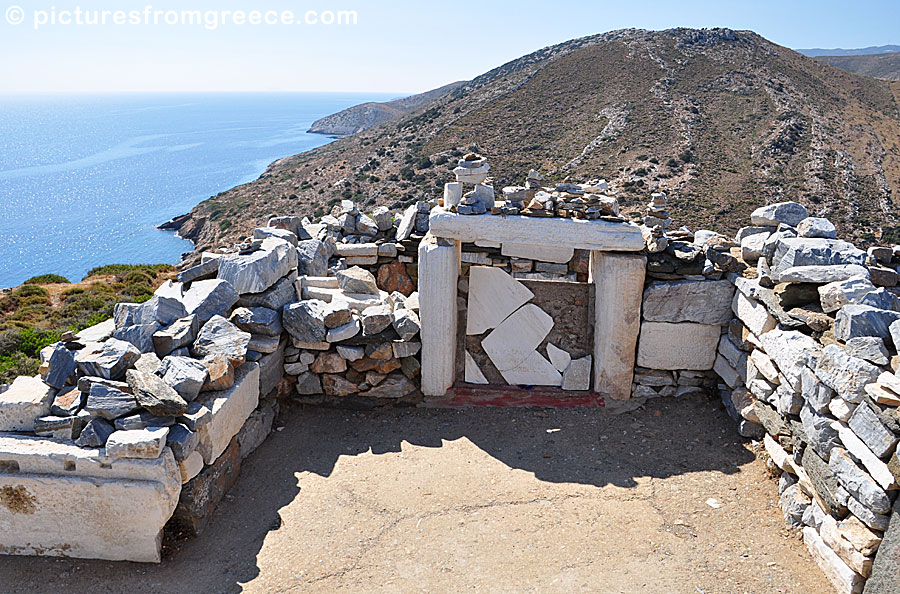 It is said that Homer was born in Chios and died on Ios. His tomb is in Ios