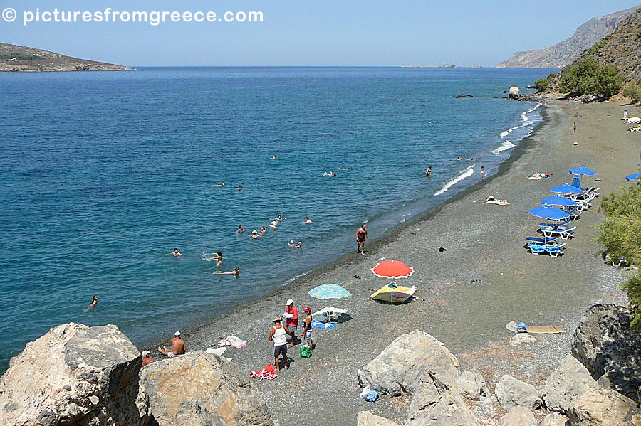 Platys Gialos beach in Kalymnos.