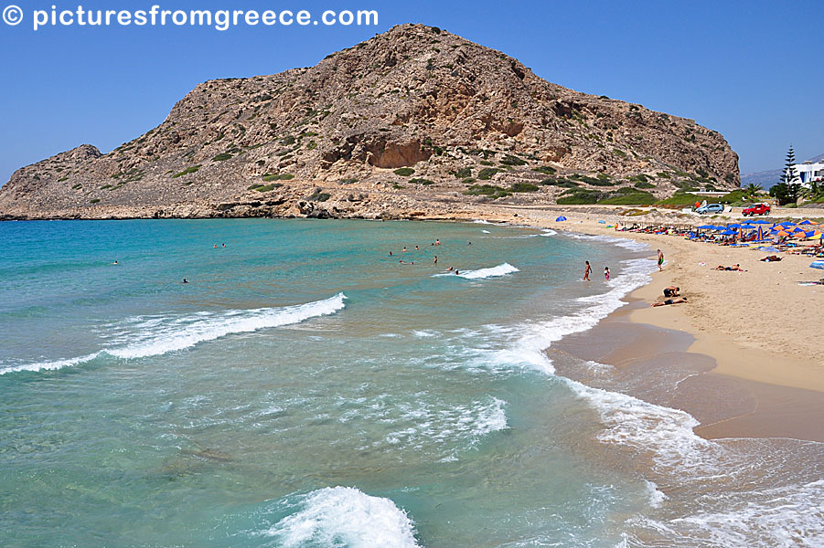 Agios Nikolaos beach in Arkasa, Karpathos.