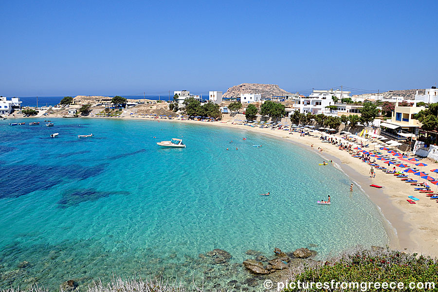 Lefkos beach in Karpathos.