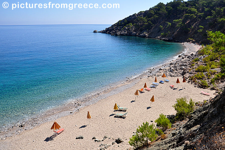 Kato Lakos beach in Karpathos.