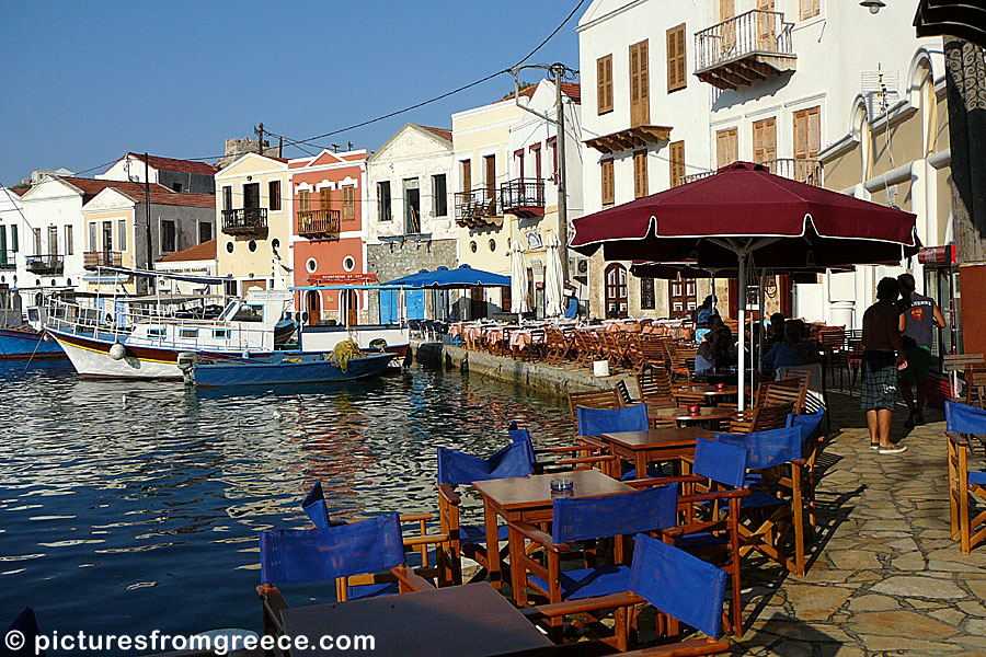 In Megisti there are many good taverns serving good Greek food. 