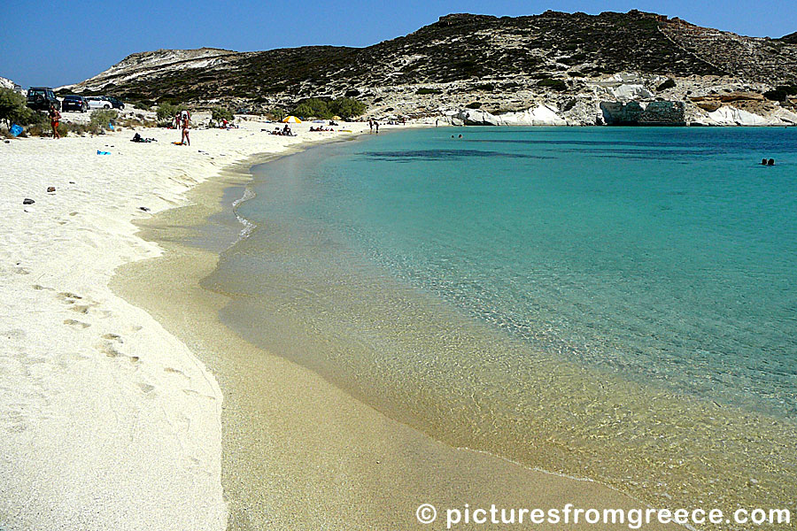 Prassa is the best beach in Kimolos.