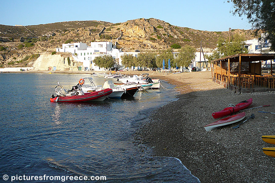 Psathi beach in Kimolos.