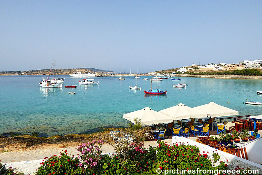 Port and port beach in Koufonissi.