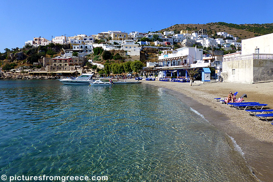 Panteli beach in Leros.