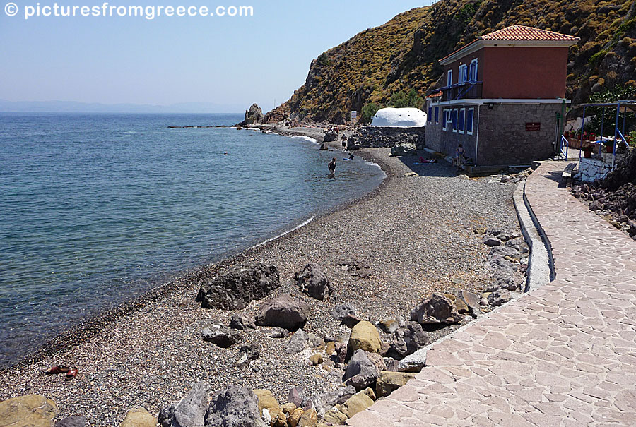 Hot springs in Eftalou in Lesvos.