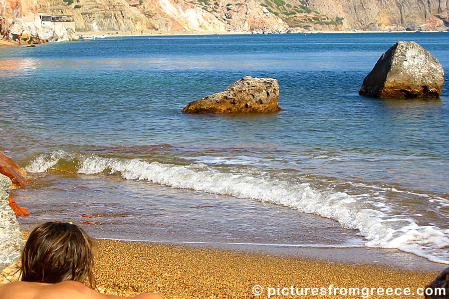 Paleochori beach in Milos.