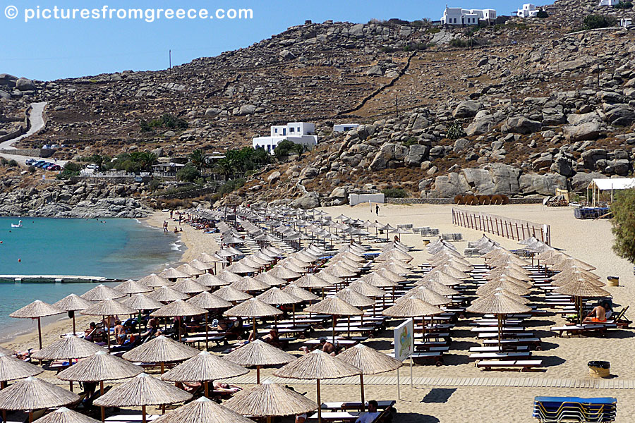 Super Paradise beach in Mykonos.