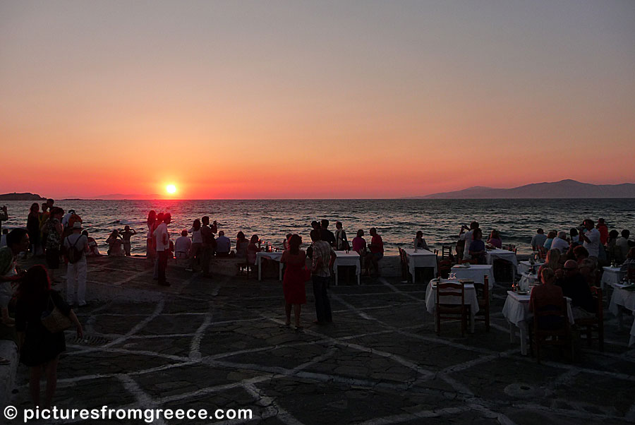 Sunset on Mykonos.