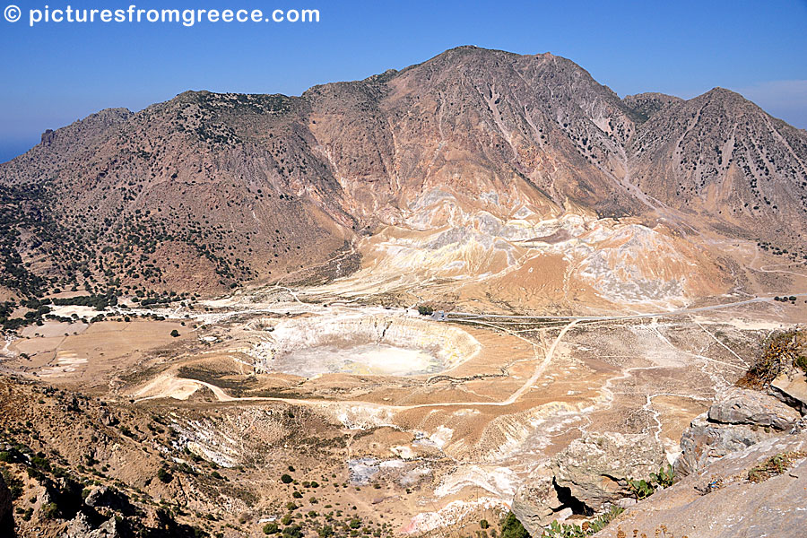 The volcano on the island of Nisyros.