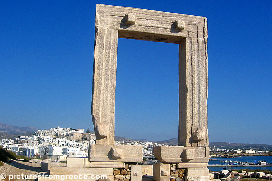 Portara, this magnificent remnant of the ancient temple of Apollo and something of a symbol of Naxos.