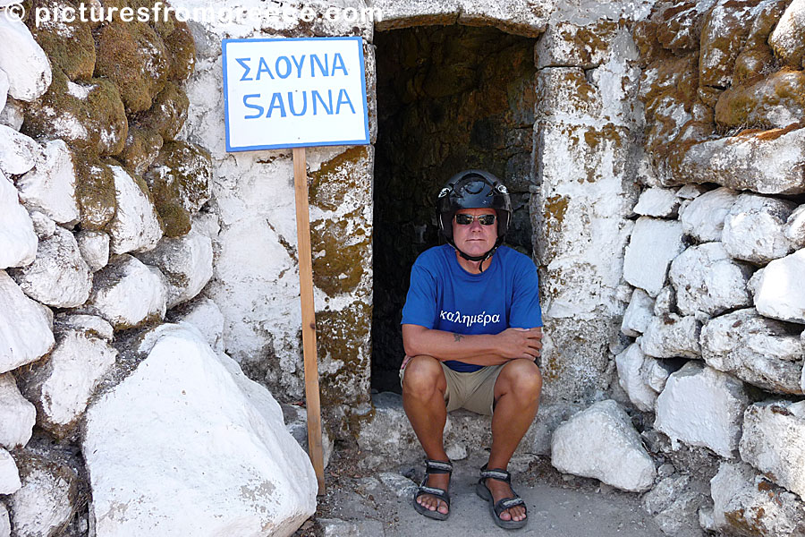 Natural sauna in Emborio in Nisyros.