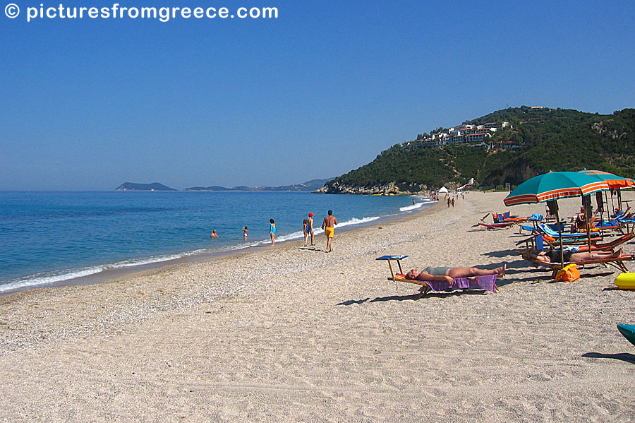 Karavostasi beach north of Parga.