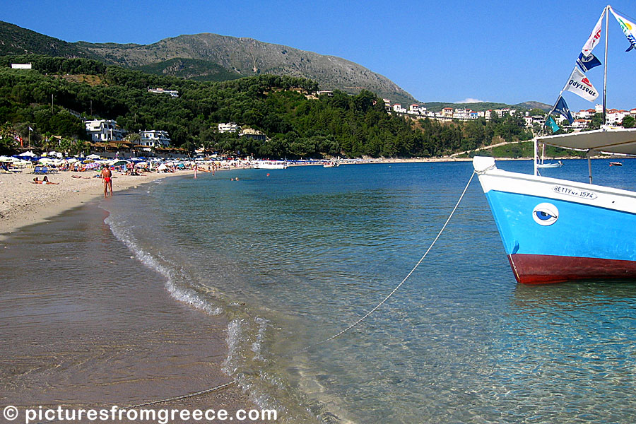 Valtos beach in Parga.