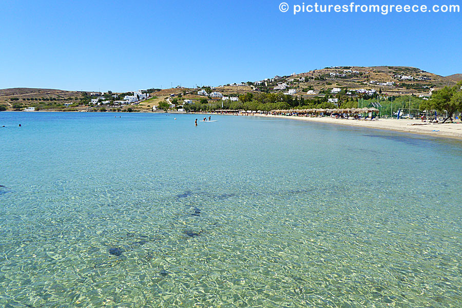 Livadia beach in Parikia on Paros.