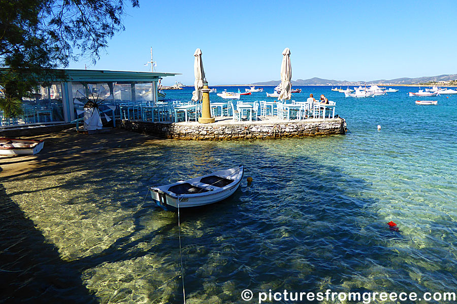 Aliki on the southern Paros is a very nice village with good restaurants, accommodation and a fine sandy beach.