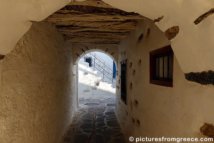 The old town of Parikia in Paros.