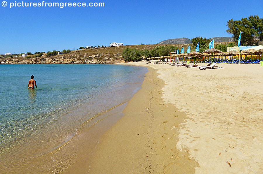 Pounda beach in Paros.