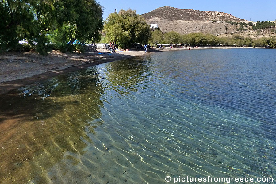 Meloi beach in Patmos.