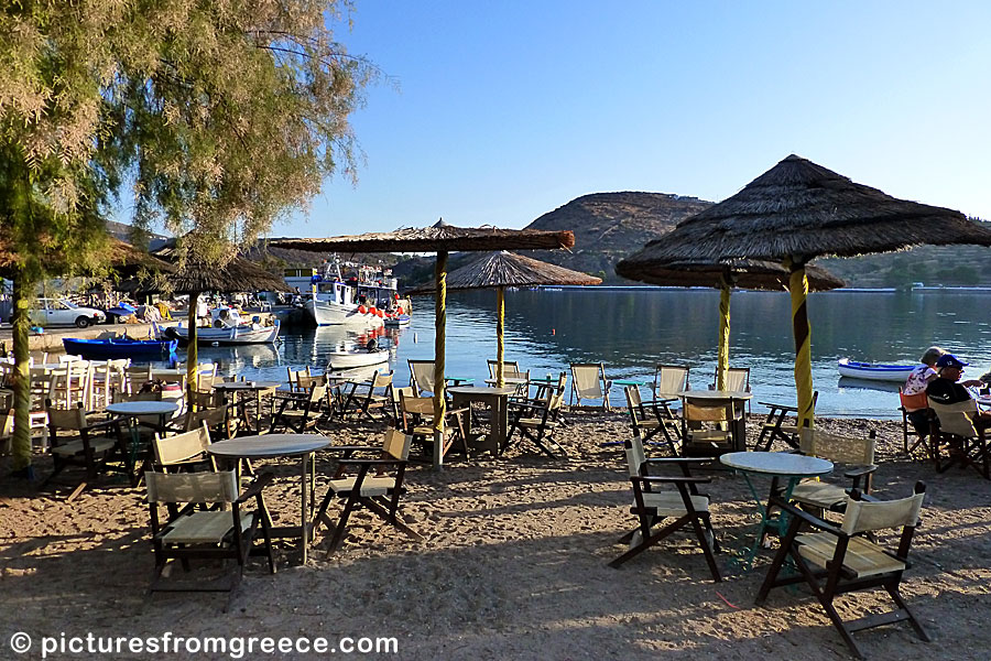 Café in Skala in Patmos.