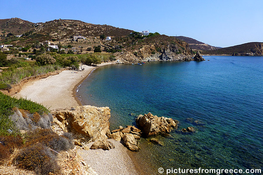 Vagia beach in Patmos.