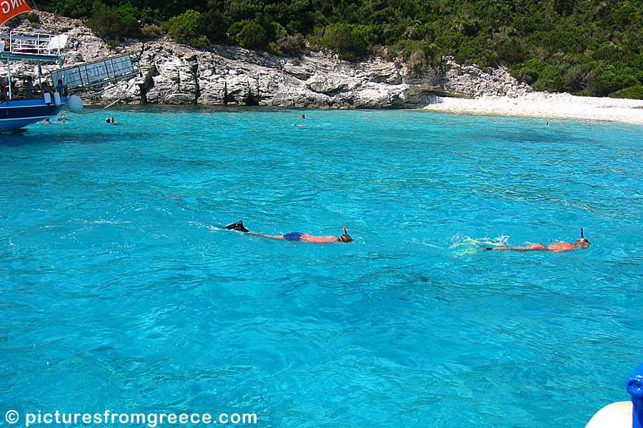 One of the beaches in Antipaxi.