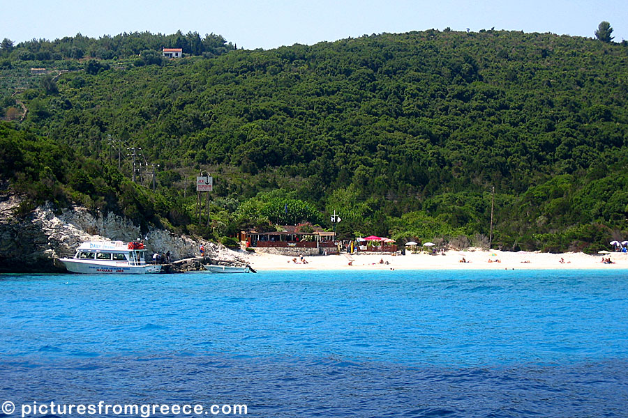 One of the beaches in Antipaxos.